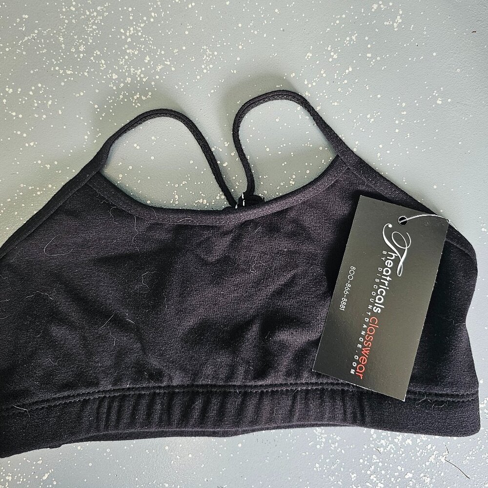 Theatricals Classwear Black Cotton/Spandex Crop Top